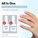 thumbnail image 4 of Set de gel para uñas FZANEST Hema Free Rubber Base Builder, 6 colores, 4 of 7