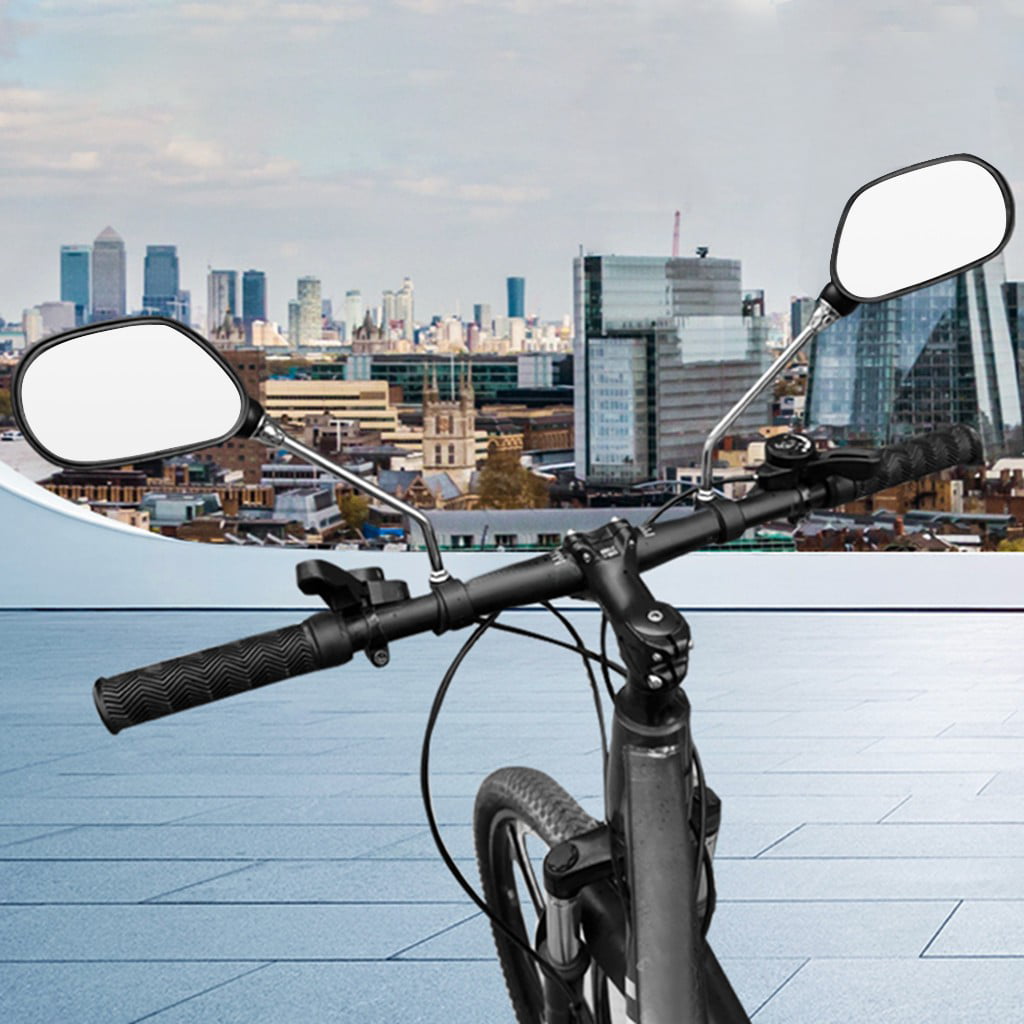 1 Pair Bicycle Handlebar Mirror Bicycle Bike Rearview Wide Range Back Sight 