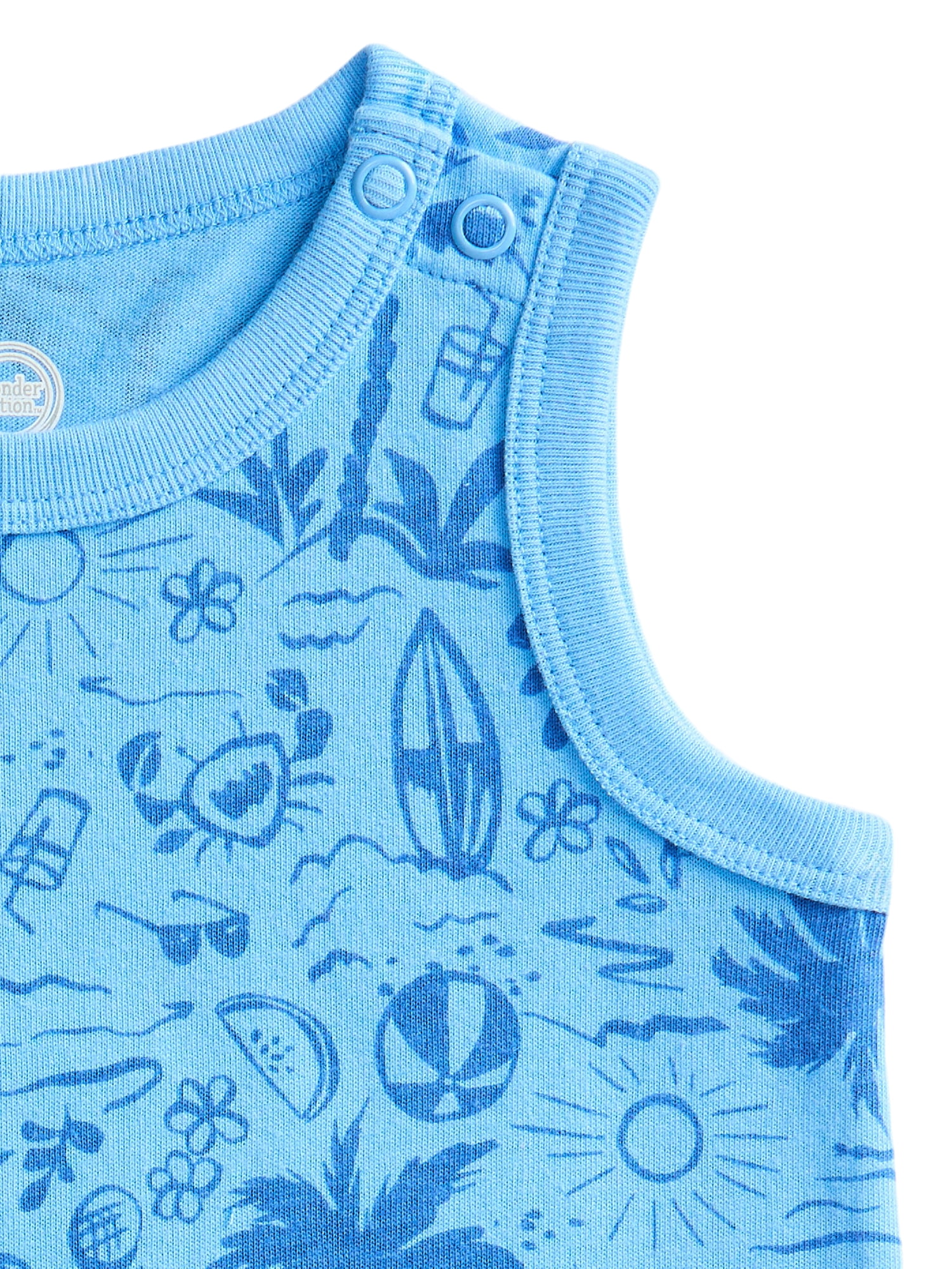 Wonder Nation Baby Boys Tank Romper, Sizes 0-24 Months