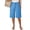 Blue #20, variant on Shorts for Women Drawstring Wide Leg Knee Length Bermuda Shorts Summer Casual High Waisted Shorts with Pockets White M