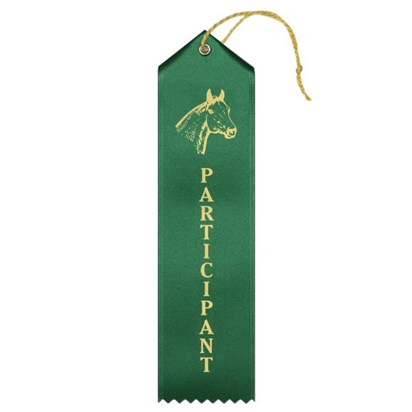 RibbonsNow Horse Show Participant Ribbons – 25 Ribbons with Card & String