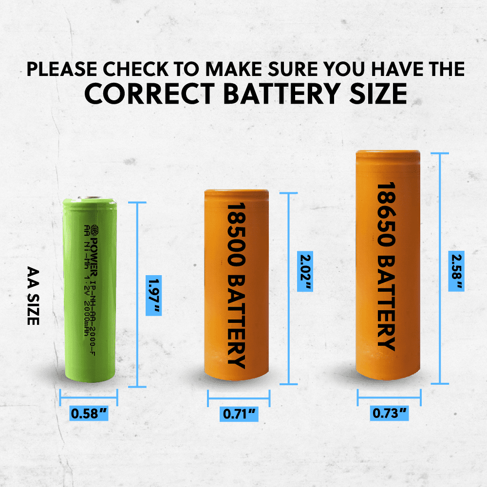 IP POWER NiMh Nickel Metal Hydride AA 1.2V 2000mAh Rechargeable Flat Top Battery (No Tabs) - 12 Pack
