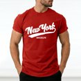 thumbnail image 2 of Leey-World Men's T-Shirts Soft Cotton Blend Crew Neck Tee Athletic Fit Plain & Logo Basic T-Shirt for Men Mens T Shirt(Red,M), 2 of 8