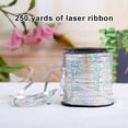 thumbnail image 2 of Balloon Ribbon Foil Satin Curling Balloon Ribbon Ribbons Birthday Wedding Home Decor Room Cake Band Crafts Kids DIY Accessories Silver, 2 of 7