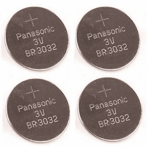 Panasonic ** BR3032 ** 3V Coin Cell Batteries ** 4 PIECES *
