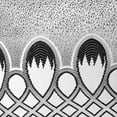 thumbnail image 3 of Violet Linen Emblem Flower Medallion Motif Vintage Pattern, Polyester Jacquard, Damask Poly, Silver, 18 Inch x 18 Inch, Decorative Throw Pillow, 3 of 6
