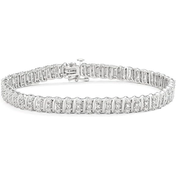 MyDiamondBox 1/2 CTTW White Diamond Tennis Bracelet for Women in Sterling Silver Elegant Classic Fine Jewelry Gift for Anniversary Birthday Wedding Minimalist Secure Clasp Timeless Design Piece