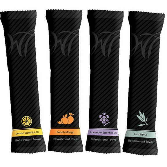 White Towel Services Disposable Towels - 500ct 8 x 8 Lemon inch pre-moistened 100% cotton towels