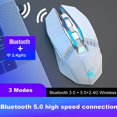 thumbnail image 2 of X5 Bluetooth 5.0+3.0+2.4g Sans Fil Trois Modes Souris de Jeu Rechargeable Silencieuse, 2 of 4