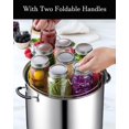 thumbnail image 4 of Canning Basket 11 Inch Canning Jar Rack Stainless Steel Canning Rack Anti Anti Scalding Foldable Contoured Steel Handles Rack, 4 of 4