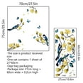 2 Pcs Living Room Decoration Wall Sticker Branch Flower Bird