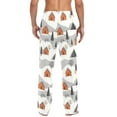thumbnail image 4 of FORMRS Mens Pajama Pants with Pockets Sleepwear Lounge Bottoms Sizes S-2XL, Orange Cartoon Houses, 4 of 7
