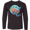 thumbnail image 3 of Inktastic Vero Beach, Florida Swimming Sea Turtle with Bubbles Long Sleeve Youth T-Shirt, 3 of 5