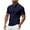 Navy, variant on hoksml Men Golf Ball Uniform Solid Color Collared Polos Shirt Casual Loose Button Lapel Short Sleeve Top Summer Comfortable Business Shirts 2025 on Clearance