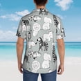 thumbnail image 3 of Lsque African Animals pattern Hawaiian Shirt for Men, Unisex Summer Beach Casual Short Sleeve Button Down Shirts-Medium, 3 of 9