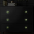 thumbnail image 5 of 4PCS Square Cabinet Fluorescence Knob Glowing in the Dark Furniture Drawer Pulls Handle with Screws Sunflower, 5 of 5