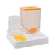 thumbnail image 4 of Alimentador automático y dispensador de agua Dispensador de agua para mascotas Almacenamiento de comida para mascotas Grande Naranja sin Bol, 4 of 9