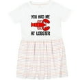 thumbnail image 3 of Inktastic Funny Lobster Lover Kids Seafood Girls Toddler Dress, 3 of 5