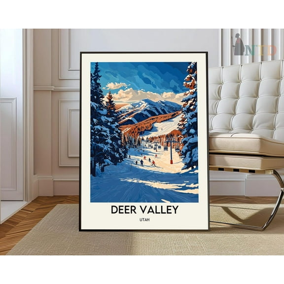 Deer Valley Print, Deer Valleydeer Valley Poster, Deer Valley Photo, Deer Valley Poster Print, Deer Valley Wall Utah Wall Art, Modern Wall Decor, 8x12 UNFRAMED