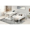 thumbnail image 6 of Hassch Twin Size Triple Bunk Bed With Storage Staircase,Separate Design,White, 6 of 9