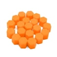thumbnail image 1 of 20Pzas 15mm Silicona Naranja Tapa de Polvo Protector de Tornillo Tuercas de Rueda de Coche, 1 of 1