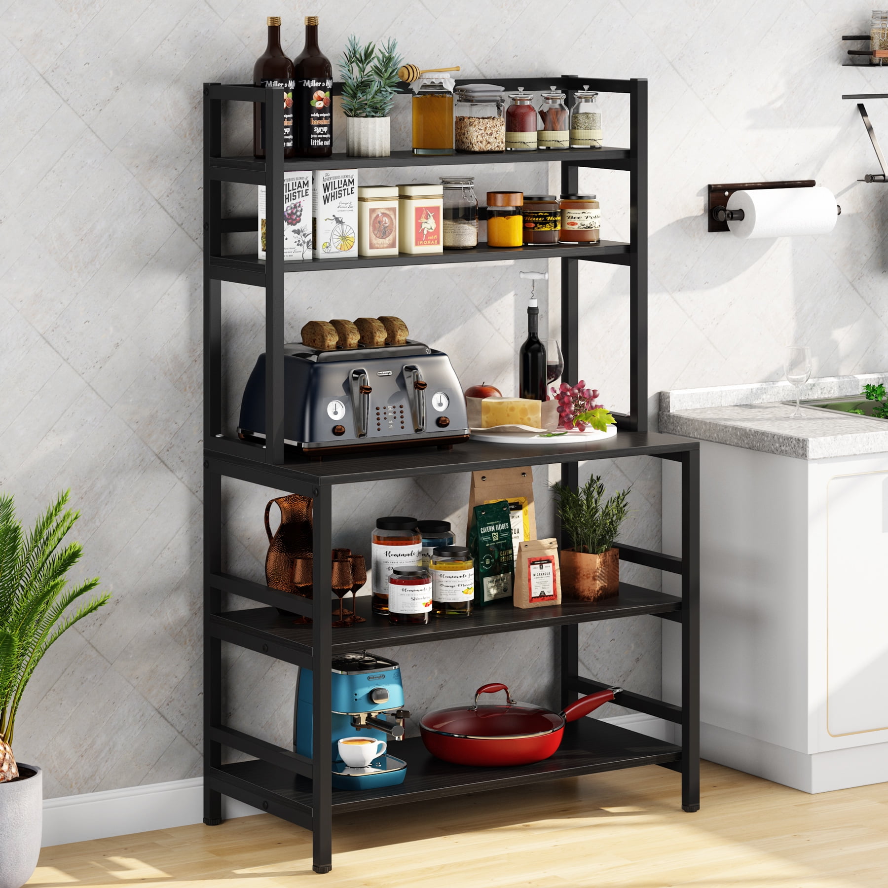 TribeSigns 5Tier Kitchen Baker's Rack Utility Storage Shelf Microwave