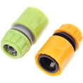 thumbnail image 4 of 5pcs 1/2 Inch Hose Connector Quick Connector Plastic Garden Hose Quick Connect s Male Female Connector Water Pipe End Adapter Orange, 4 of 5