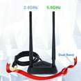 thumbnail image 1 of MYG 2.4Ghz 5Ghz Dual-Band Extension Cable Antenna WIFI Router Wireless Network Card, 1 of 10