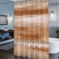 thumbnail image 6 of Orange Brown Abstract Shower Curtain, Mottled Oil Painting Texture Modern Waterproof Shower Curtain Set with 12 Hooks Lightweight Bath Curtains Fabric Bathroom Decor 60x72 Inches, 6 of 9