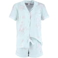 thumbnail image 3 of CTM  Floral Notched Collar Short Pajama Set (Women), 3 of 6