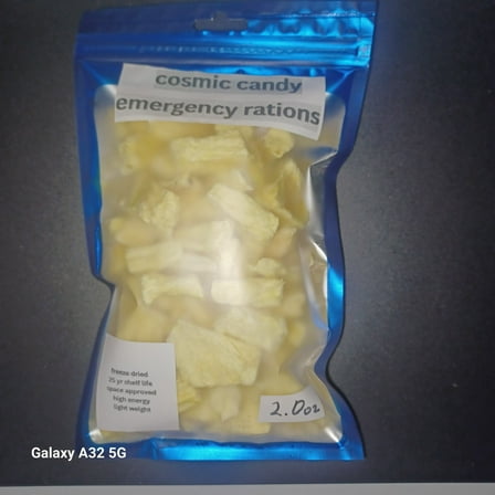 Freeze Dried Pineapple Chunks, High Energy, Long Shelf Life, 2 oz