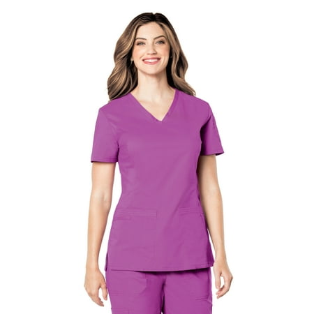 Landau Tailored 2 Pockets Scrub Top (Women)