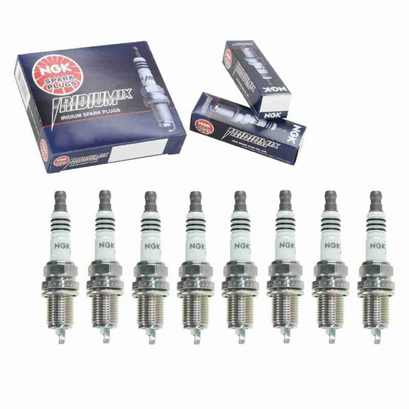 8 pc NGK Iridium IX Spark Plugs compatible with BMW 650i 4.8L V8 2006-2010