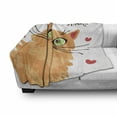 thumbnail image 2 of Best Friend Soft Flannel Fleece Throw Blanket, You Are My Best Friend Kitten Hearts, Cozy Plush for Indoor and Outdoor Use, 50" x 70", Peach Multicolor, by Ambesonne, 2 of 5