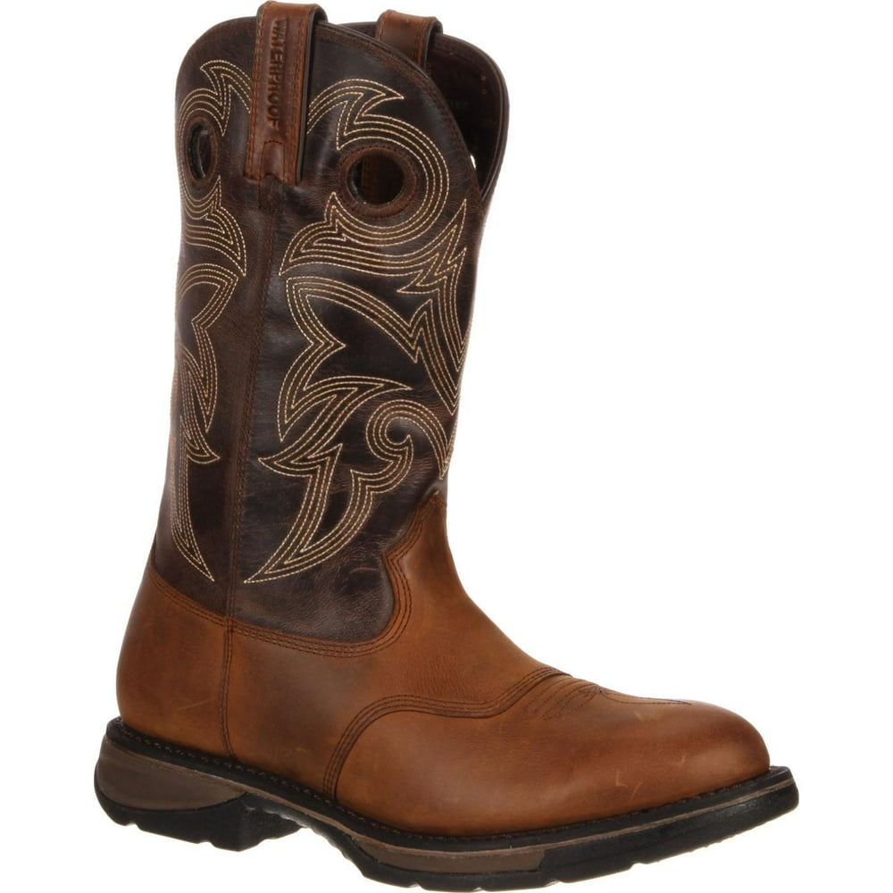 Durango Durango Men's Waterproof Western Boots Brown Leather 8 W