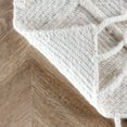 thumbnail image 5 of nuLOOM Jinny Trellis Wool Area Rug, 5' x 8', Ivory, 5 of 10