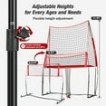 thumbnail image 3 of WARMOUNTS 11*8 ft Volleyball Net w/ Ball Return Collection, 2 in 1 Volleyball Training Equipment Adjustable Height, Volleyball Net for Backyard Hitting Serving Passing, 3 of 7