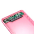 thumbnail image 4 of TFixol 2.5 inch Hard Disk Case USB3.0 External HDD/SSD Enclosure SATA Hard Drive Case Tool-free Design Easy Installation ABS Shell Pink, 4 of 8