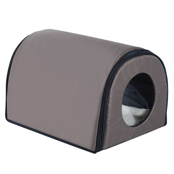 Pawhut Heated Waterproof Outdoor Cat Shelter