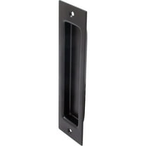 Sliding Door Flush Pull, 8 Inches, Matte Black by Stone Harbor Hardware