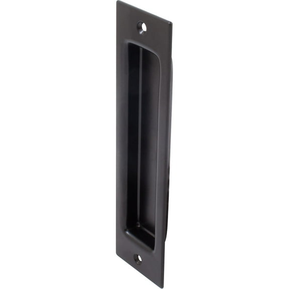 Sliding Door Flush Pull, 8 Inches, Matte Black by Stone Harbor Hardware