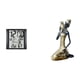 thumbnail image 1 of Reloj despertador digital de pared con pantalla de 8,6 pulgadas, función de repetición de alarma, estatua de mujer, figura tribal africana, adorno de, 1 of 8