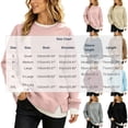 thumbnail image 3 of NominalSnug Crewneck Sweatshirts for Women Long Sleeve Tops Loose Fit Fall Winter Pullover Top, 3 of 8