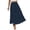 Navy, variant on Womens Beach Vacation Skirts Boho Layered Tiered Skirt Summer Casual Maxi Skirts Flowy A Line Skirt Lightweight Cozy High Waist Skirts