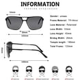 thumbnail image 4 of SUNVOES Polarized Sunglasses for Women Men Driving Vintage Square UV Protection, 4 of 10