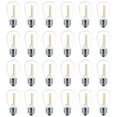 thumbnail image 2 of 48 Pack 3V LED S14 Replacement Light Bulbs, Shatterproof Outdoor Solar String Light Bulbs, Warm White, 2 of 8