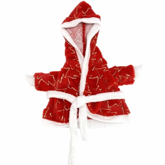 Red Porch Goose Dress with Hat and Tie for 23 Inch Statue Garden Holiday Decoration Perfect for Halloween and Fall Seasonal Display