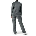 thumbnail image 5 of Athletic Works Women's Soft Velour Jacket and Pant Tracksuit, Size S-XXL, 5 of 17