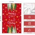 thumbnail image 6 of Red Xmas Trees Merry Christmas Kitchen Towels Dish Towels, 18x26 Inch Daily Star Snowflake Winter Decoration Hand Towels Set of 2, 6 of 6
