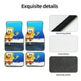 thumbnail image 4 of Pofeuu SpongeBob SquarePants Print Car Foot Mat Four Piece Set Universal Non Slip Washable Floor Mats for Cars Trucks and SUVs with Durable Polyester, 4 of 7